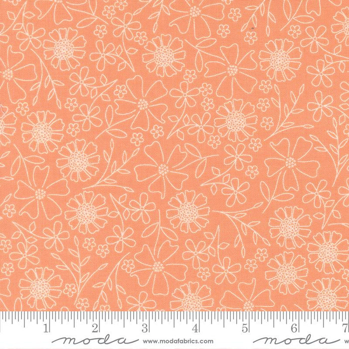 In The Garden - Garden Sketch Coral