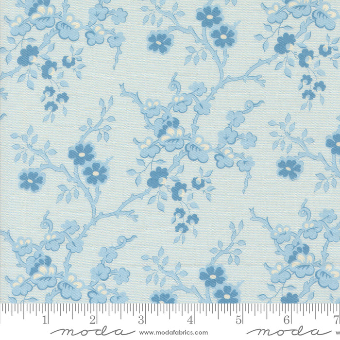 Sally's Stitches - Flowering Quince Sky Blue