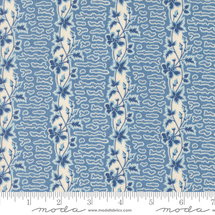 Sally's Stitches - Honey Stripes Prussian Blue
