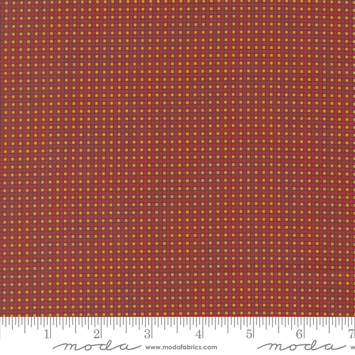 Sally's Stitches - Hopscotch Checks Turkey Red