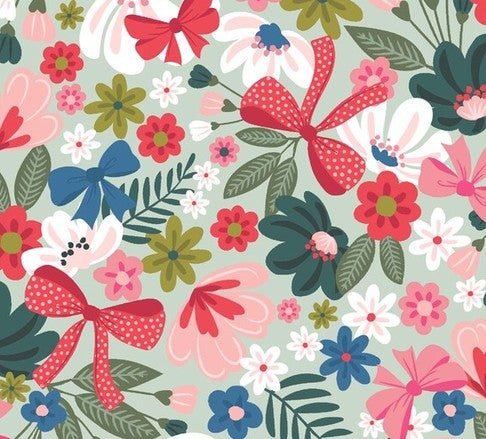 Highland Hazel - Flowers & Bows 14" Remnant
