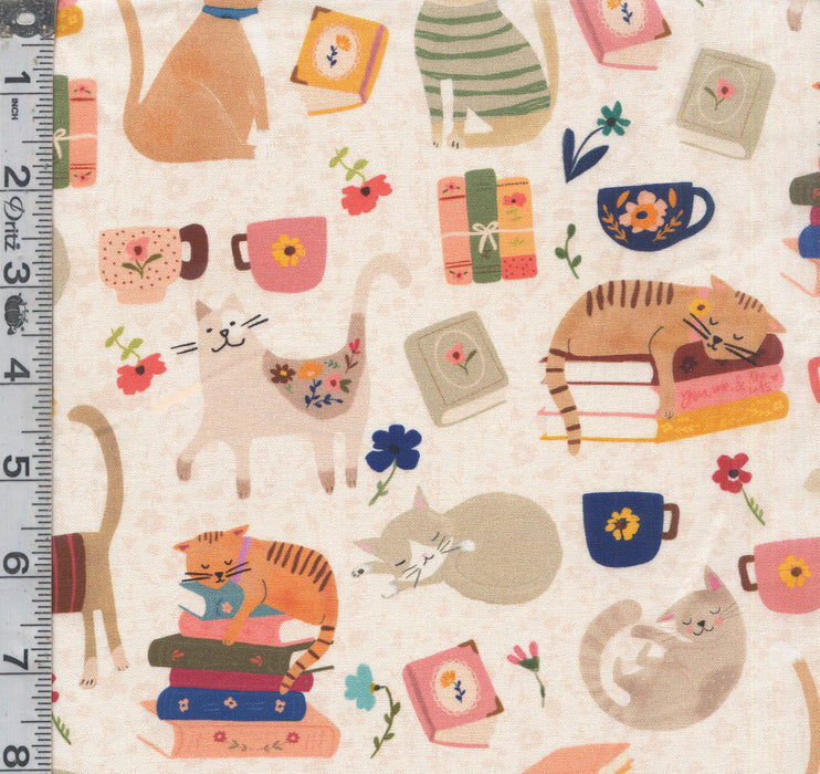 Every Home Every Cat - Cats, Books, & Coffee Beige