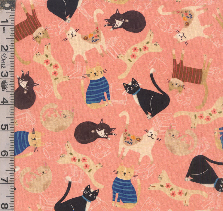 Every Home Every Cat - Stacked Cats Rose