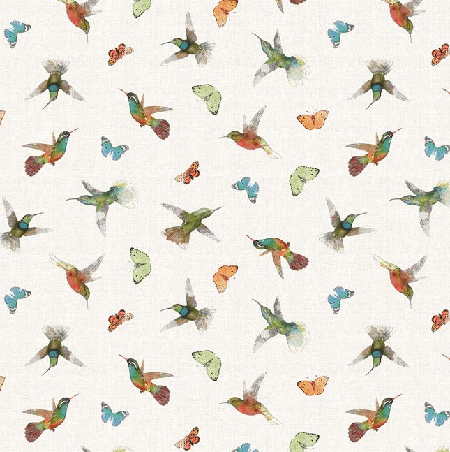 Hummingbird Days - Hummingbirds White