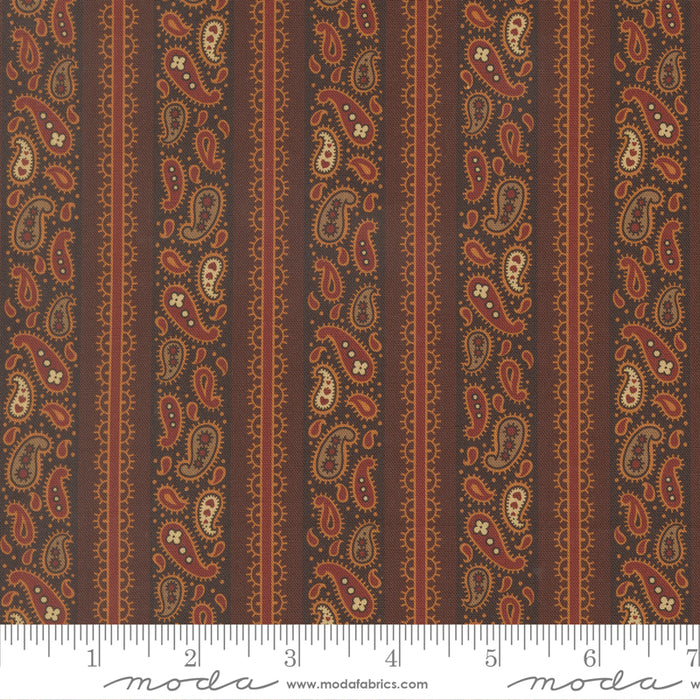 Pamelia's Path - Wagons West Stripes Dark Chocolate