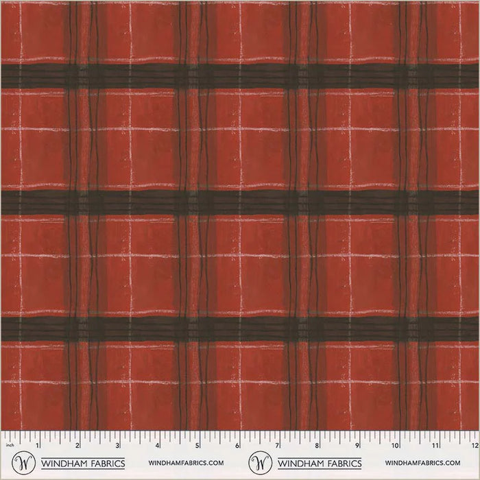 The Plaid One - Window Pane Plaid Barn Red