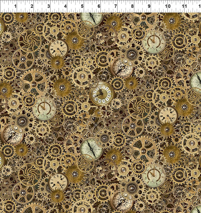 Steampunk Menagerie - Gears & Clocks Gold