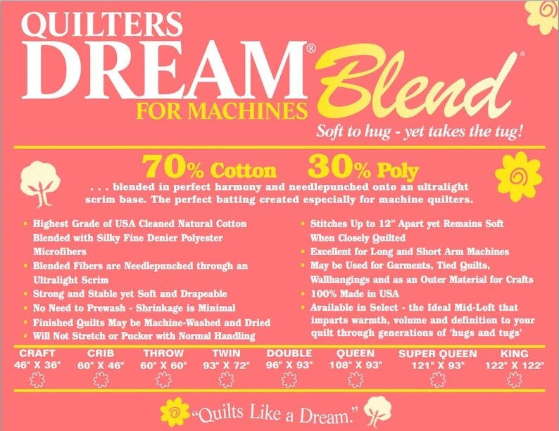 Quilter's Dream Blend 70/30 Batting Double