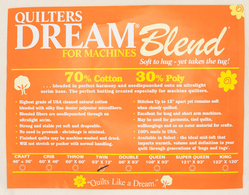 Quilter's Dream Blend 70/30 Batting Twin