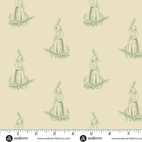 Laundry Line - Farmer's Daughter Cream Green