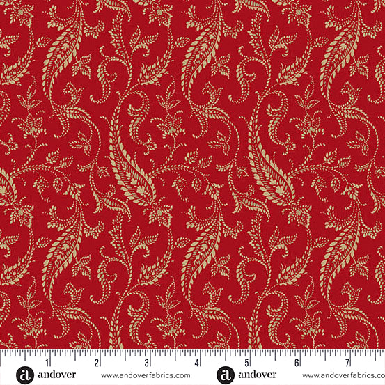 Bridgeport - Paisley Vines Red