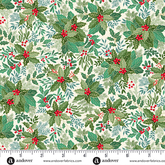 Good Tidings Metallic - Holly Bush Cream