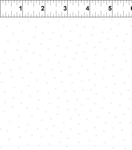 Floral Menagerie - Dots White on White