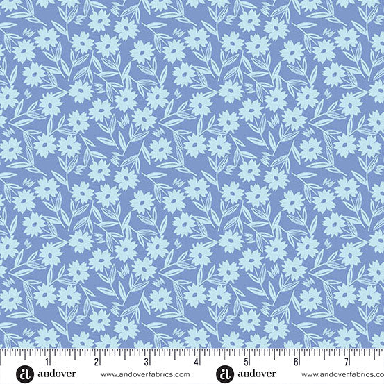 Petals & Stitches - Blooms Golden Denim