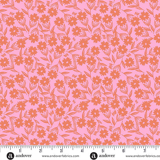 Petals & Stitches - Blooms Golden Pink