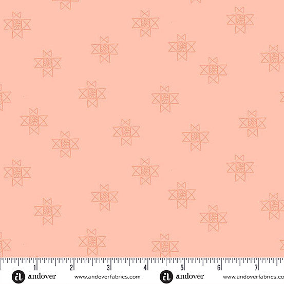 Petals & Stitches - Ohio Star Coral