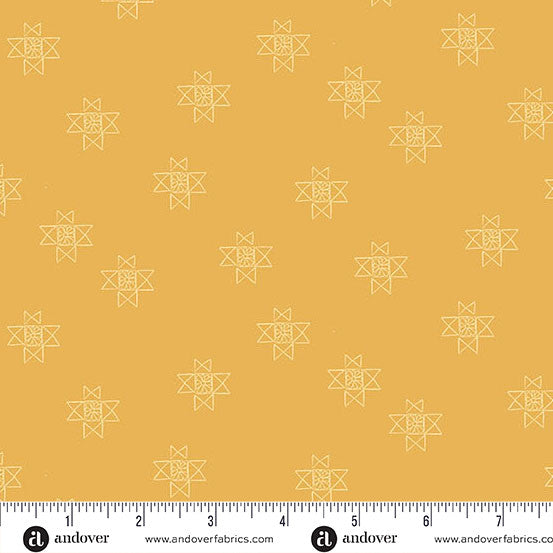 Petals & Stitches - Ohio Star Gold