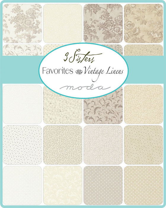 3 Sisters Favorites Vintage Linens Charm Pack