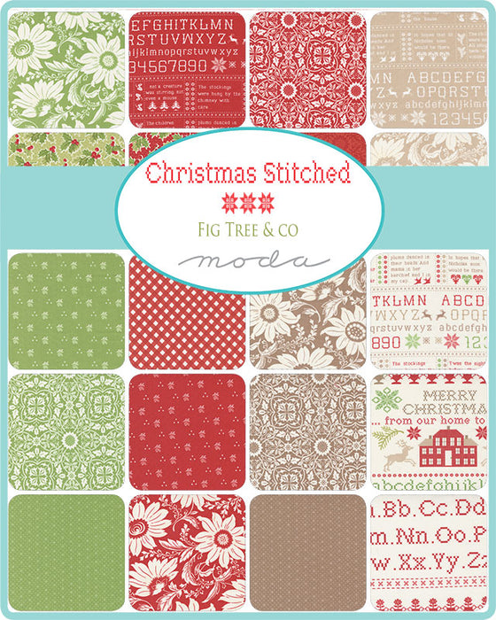 Christmas Stitched Charm Pack