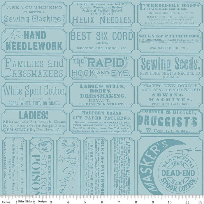 Scary Scraps - Sew Labels Blue