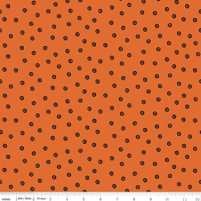 Scary Scraps - Dress Dots Orange
