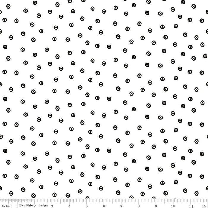 Scary Scraps - Dress Dots White
