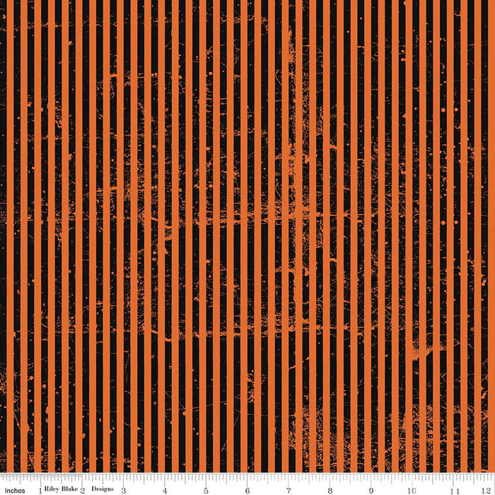 Scary Scraps - Stressed Stripes Orange