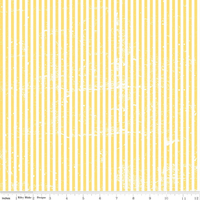 Scary Scraps - Stressed Stripes Yellow