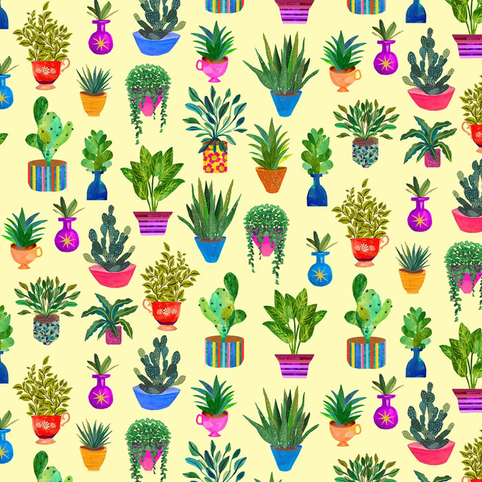 Books Are Magic - Houseplants Yellow