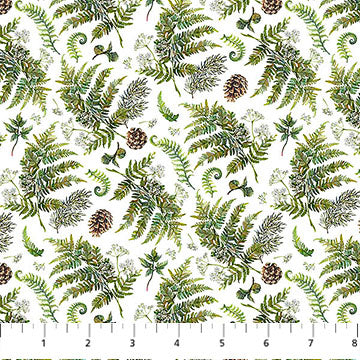 Lakeside Retreat - Ferns White