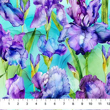 Infatuation - Iris Feature Turquoise