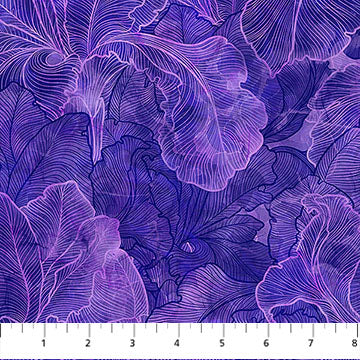 Infatuation - Iris Texture Bubbles Purple
