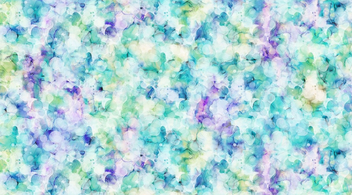 Infatuation 108" Wide - Bubble Texture Turquoise