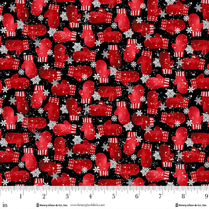 Snow Crew Flannel - Mittens Black