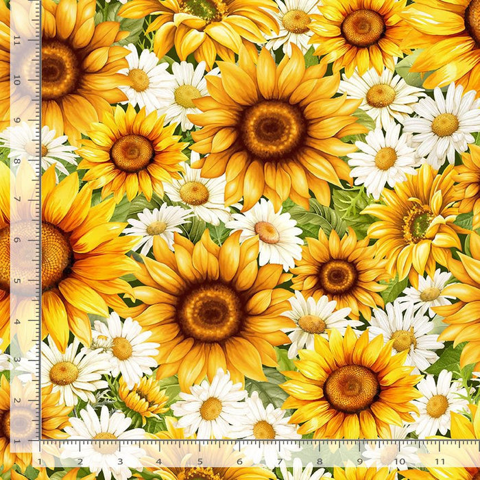 You Are My  Sunshine - Packed Daisies & Sunflowers