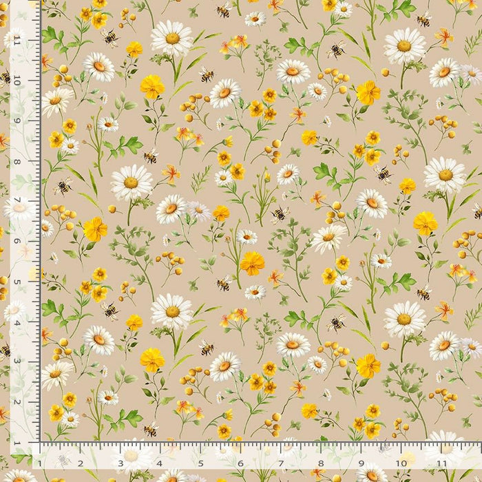 You Are My  Sunshine - Tossed Daisies Tan