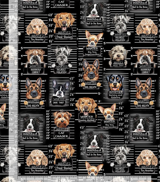 Dogs Rule - Dog Mugshots Black