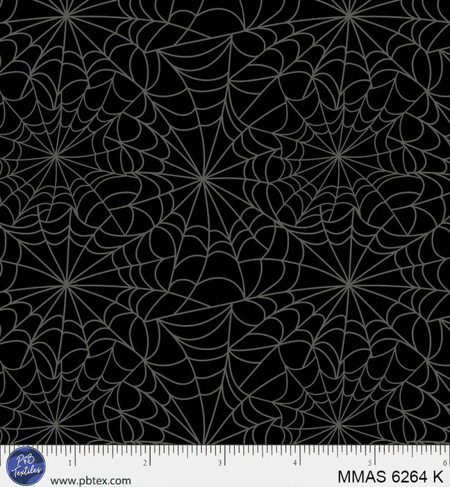 Midnight Masquerade - Spiderweb Tonal Black