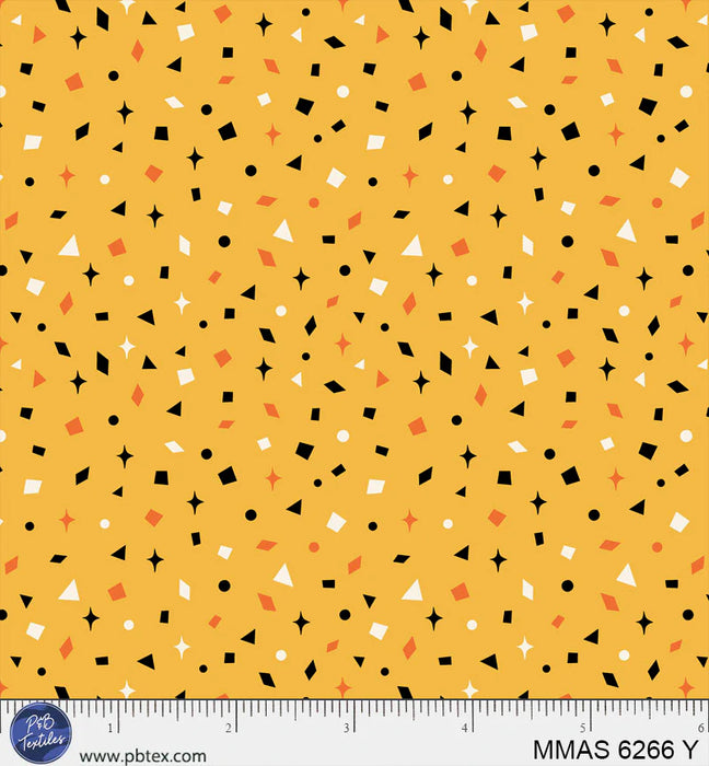 Midnight Masquerade - Confetti Toss Yellow
