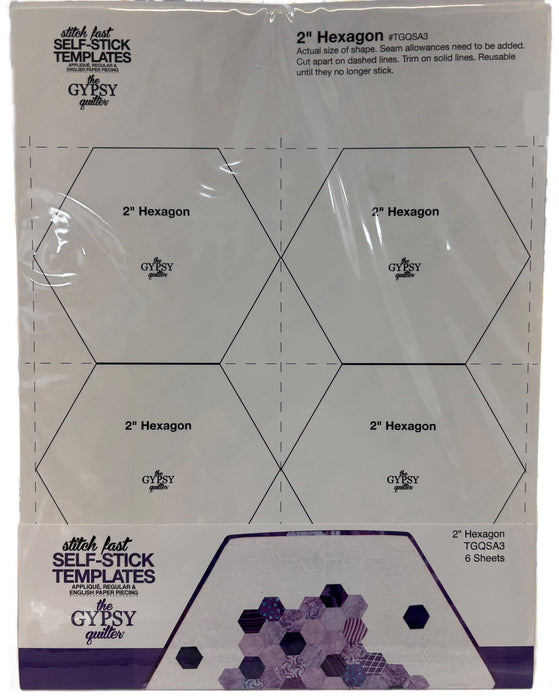 Self-Stick Templates - 2" Hexagon