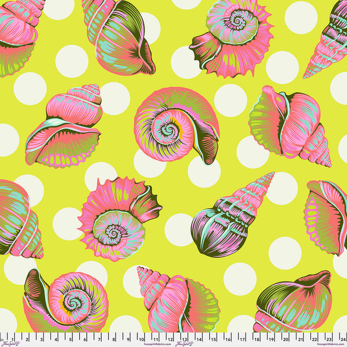 Floral Reef 108" Wide Sateen- Big Shelly Sea Grass