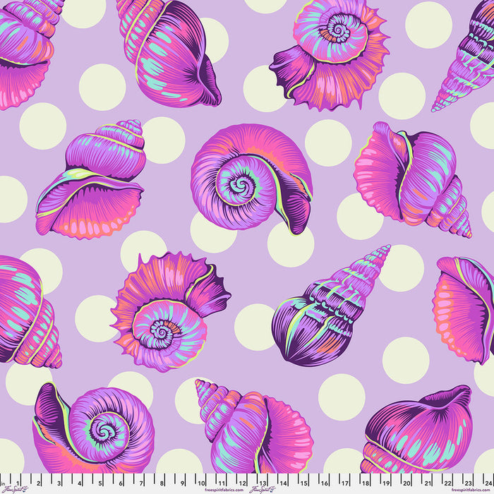 Floral Reef 108" Wide Sateen- Big Shelly Ultraviolet