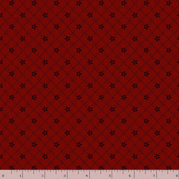 Dear Scarlet - Blooming Grid Red