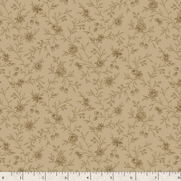 Prairie Backgrounds II - Strewn Flowers Khaki