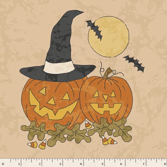 Halloween Haunts - Block Panel Gray
