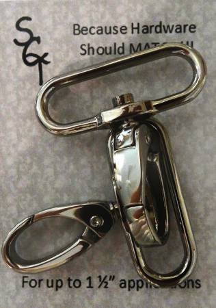 1-1/2" Nickel Swivel Clip