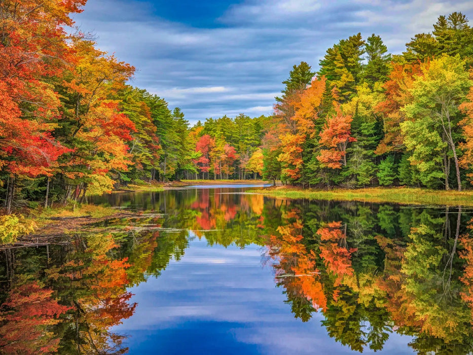 Fall Color Reflection Prepackaged Panel