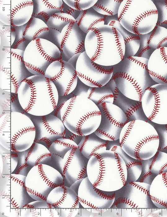 Fitness Fanatic - Packed Baseballs White