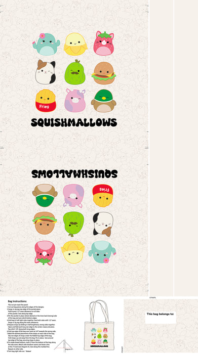 Squishmallows - Canvas Bag Panel
