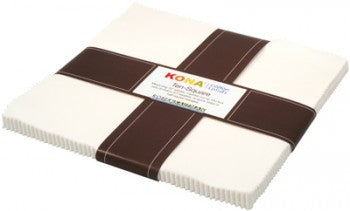 Kona Solid 10 Square - Snow
